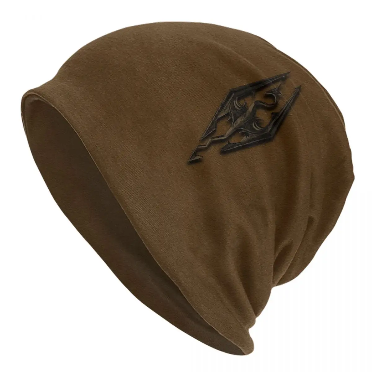 Vintage The Elder Scrolls V Skyrim Skullies Beanies Hats Cool Unisex Street Caps Warm Dual-use Bonnet Knitting Hats