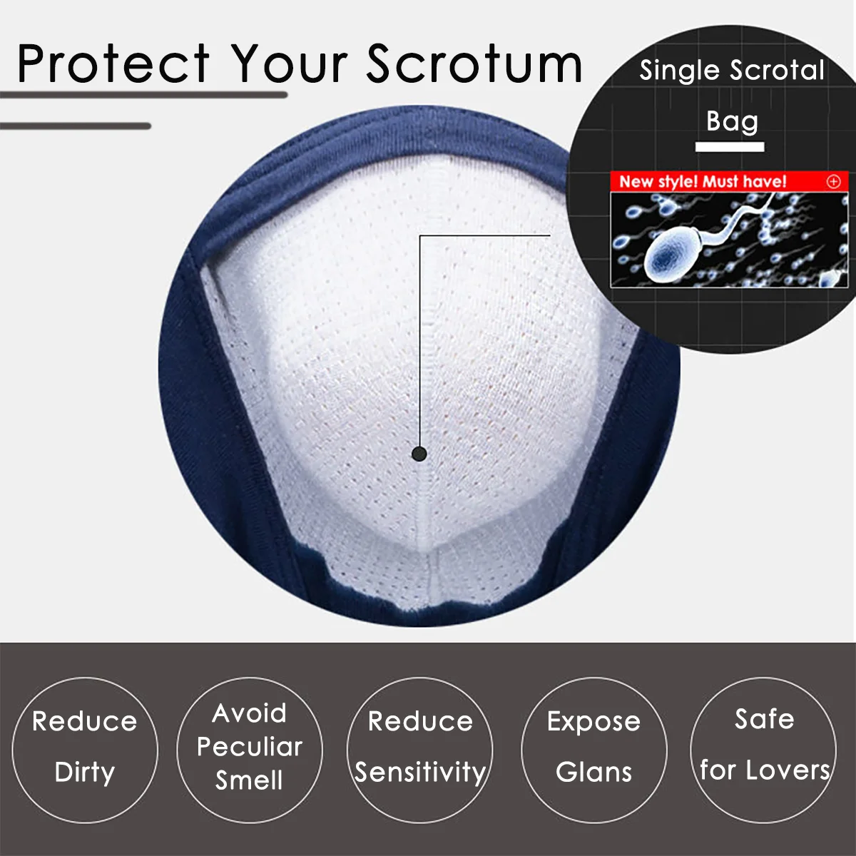 Man Sexy Soft Underwear Bulge Penis Pouch Open Hole Boxer Physical Therapy Long Foreskin Briefs Sex Ability Improve Gay Lingeire