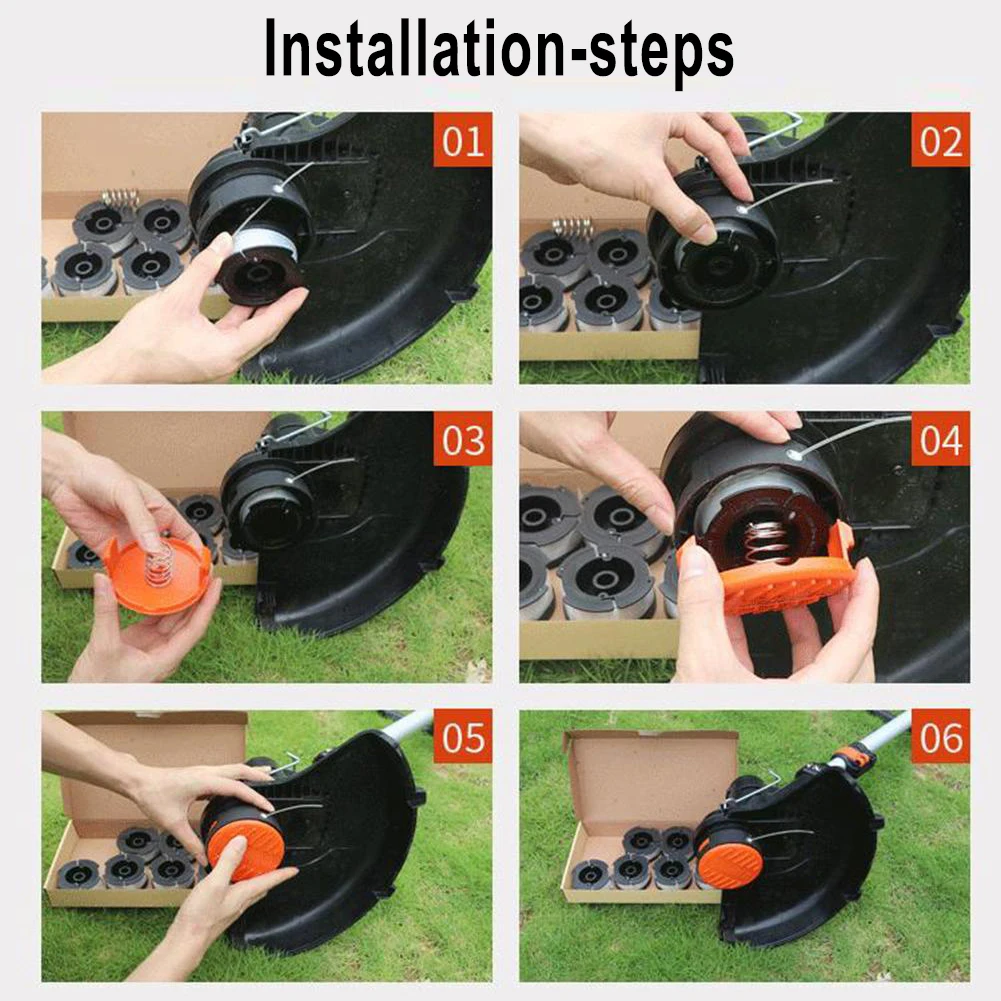 

3 шт., шпуля и леска для триммера Black And Decker A6481