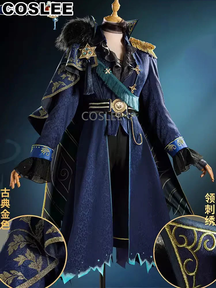COSLEE Game Identity V Pustelnik Alva Lorenz Chief Advisor October Celebration Редкая красивая униформа Косплей