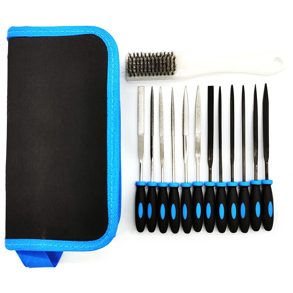 

13Pcs File Set Woodworking Polishing Deburring Needle Rasps Portable Craftsman Alloy Grinding Files Rasp Steel File