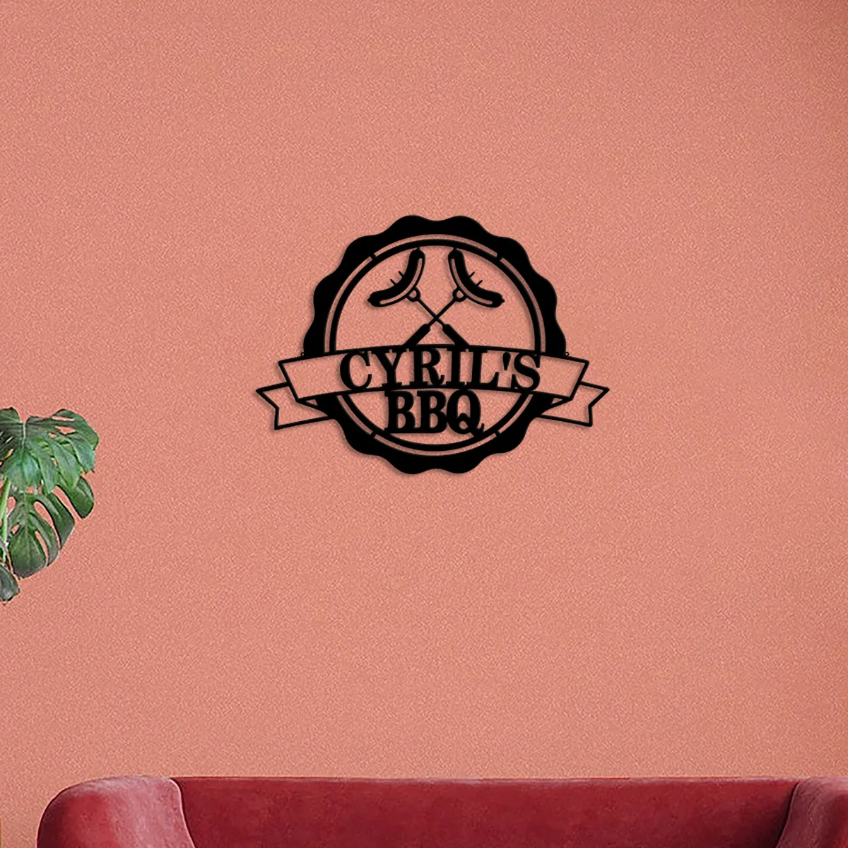 Индивидуальный персонализированный знак для барбекю гриля колбасы