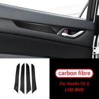 for mazda cx 5 2017 2018 4pcs real carbon fiber inner door panel stripe trim car interior accessories car interior supplies