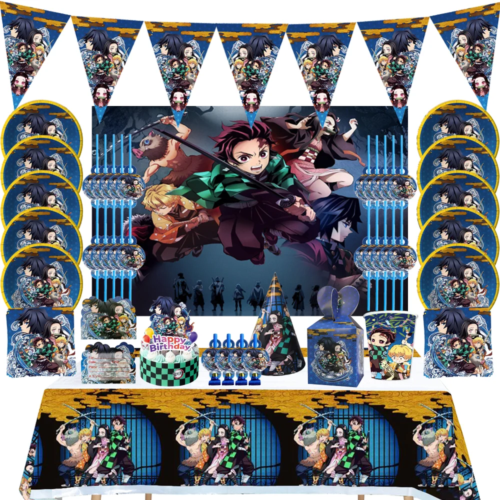 Горячая Распродажа модель Kimetsu No Yaiba украшение для детской вечеринки рассекающий