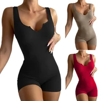 knitting bodysuit women body suit casual sexy slim beach jumpsuit romper solid suit clothes clothing catsuit top para 2022
