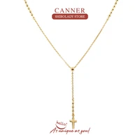 canner jesus cross necklace for women 925 sterling silver long chain pendente zirconia%c2%a0 rock punk wedding jewels luxury