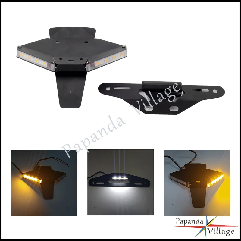 Держатель для номерного знака мотоцикла кронштейн задний аккуратный со