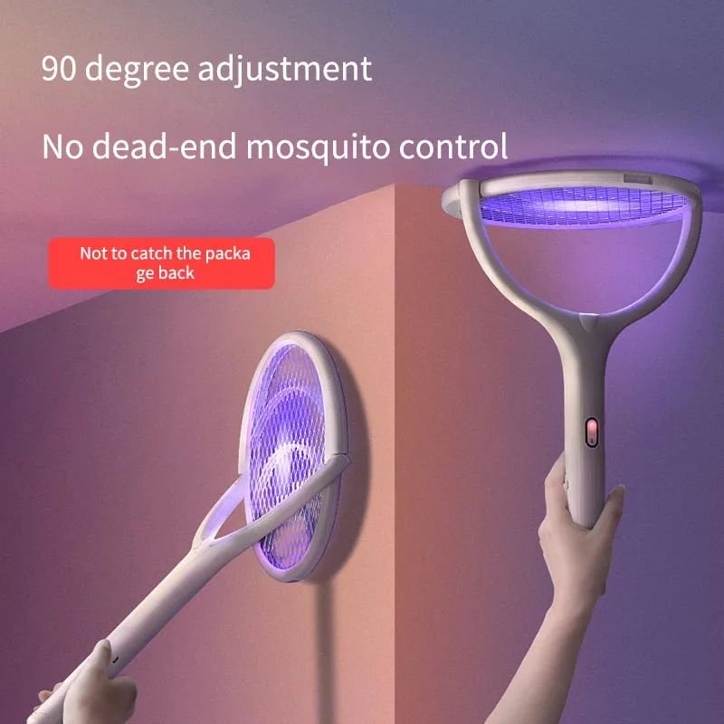 

3 In1 3500V Mosquito Killer Lamp Multifunction Angle Adjustable Electric Bug Zapper USB Rechargeable Intelligent Mosquito Swatte