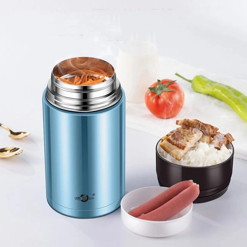 

304 Stainless Steel Smoldering Pot Portable Insulated Lunch Box Vacuum Insulation Barrel