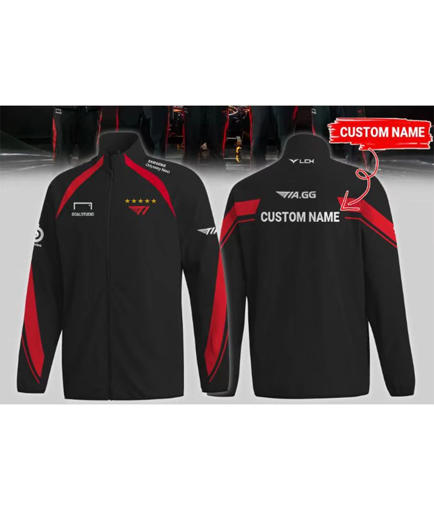 2024 Новая униформа чемпионов T1 Esports Team с пятью звездами куртка League of Legends World Finals из