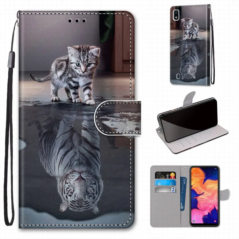 boys girls kids lovely phone bags for case samsung galaxy s9 plus s8 s7 s6 s5 animal flower tower dog cat tiger wolf lion d08f free global shipping