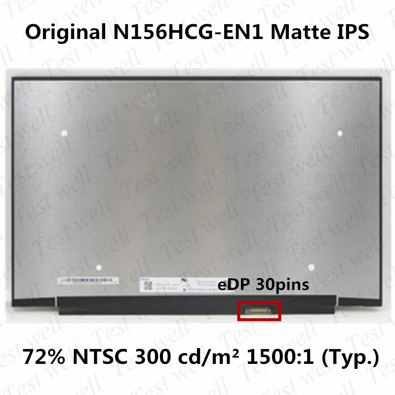 

ЖК-экран для ноутбука 15,6 дюйма, Φ C1 72% NTSC Для Lenovo Yoga Slim 7-15 ideapad 5-15IIL05 1920x1080, дисплей, запасная часть 30pin