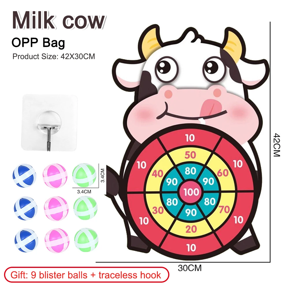 Игрушка Монтессори для детей липкий шарик дортборд мультяшное животное игрушка