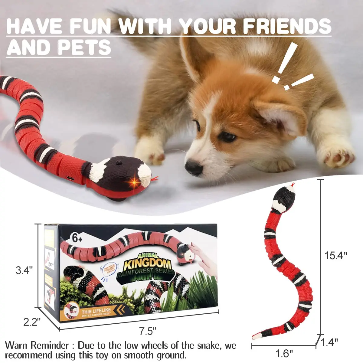 Игрушка-змея для кошек с умным датчиком электрическая инфракрасная Индукционная