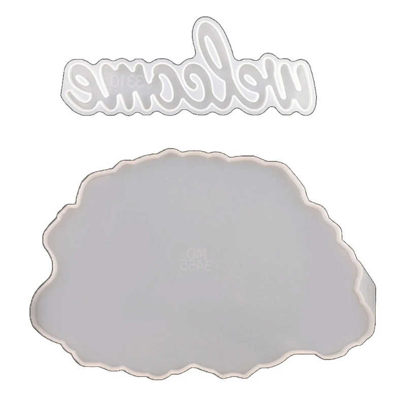 

2 шт. кристаллическая форма для эпоксидной смолы, подвесная пластина для двери дома, силиконовая форма, сделай сам, украшения,