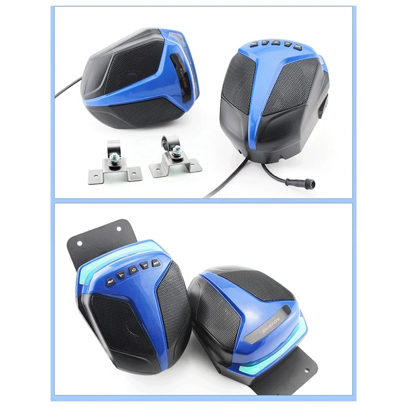 Bluetooth-Колонка AOVEISE для мотоцикла Мощная аудиосистема с MP3 USB TF