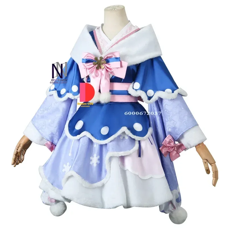 Костюмы для косплея Snow Mikuu милое платье парики шляпа головные уборы приятное