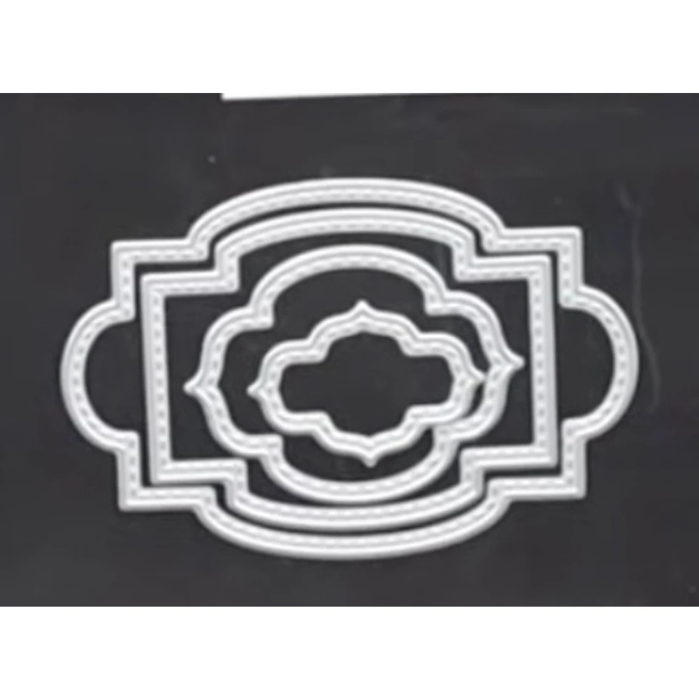 

2022 New Multi-layer Frame Metal Cutting Dies Scrapbook Diary Decoration Stencil Embossing Template Diy Greeting Card Handmade
