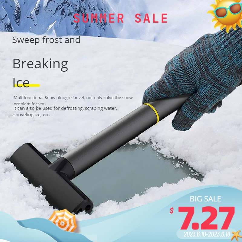 

Car Snow Plough Shovel Car Removable Multifunctional Snow Brush Window Glass Defrost Artifact Deicing And Snow Cleaning Tool