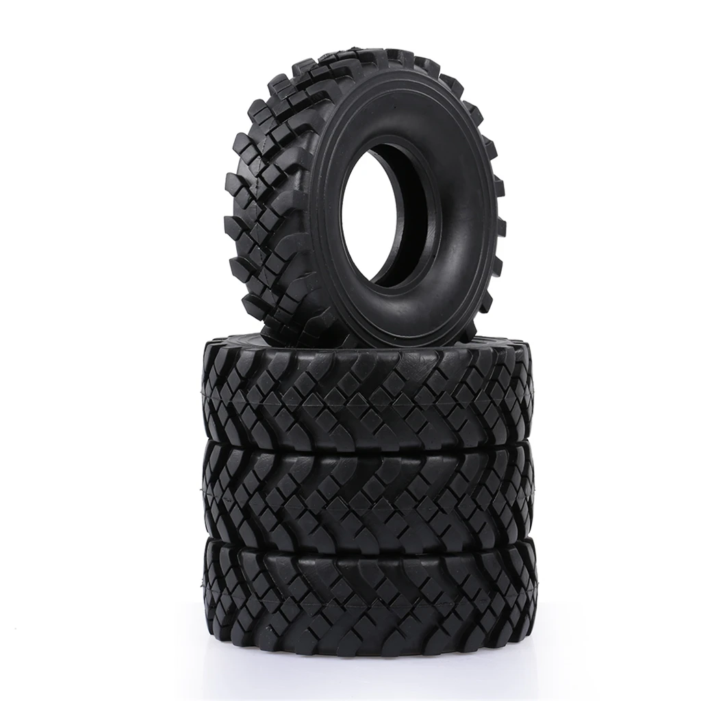 4PCS High Quality Wear Resistance 2.2 Mud Grappler Rubber Tyre Wheel Tires for 1:10 RC Rock Crawler TRX4 TRX-6 Axial SCX10 90046 - купить по