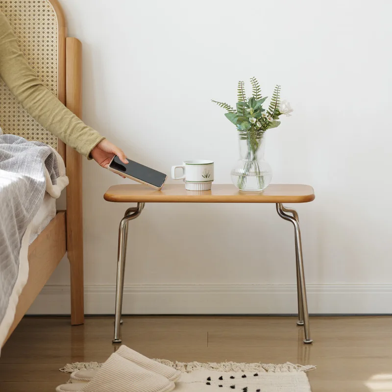 

Скамейка Ant Скандинавская японская стандартная Роскошная ретро стул из цельной древесины из нержавеющей стали