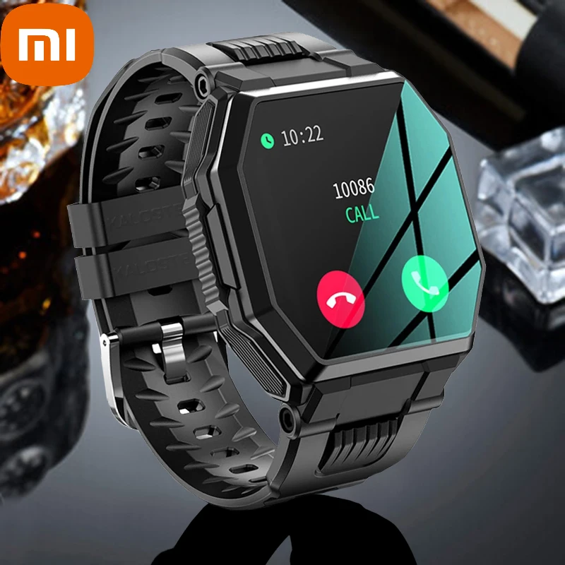 

Смарт-часы Xiaomi мужские с поддержкой Bluetooth, пульсометром и тонометром