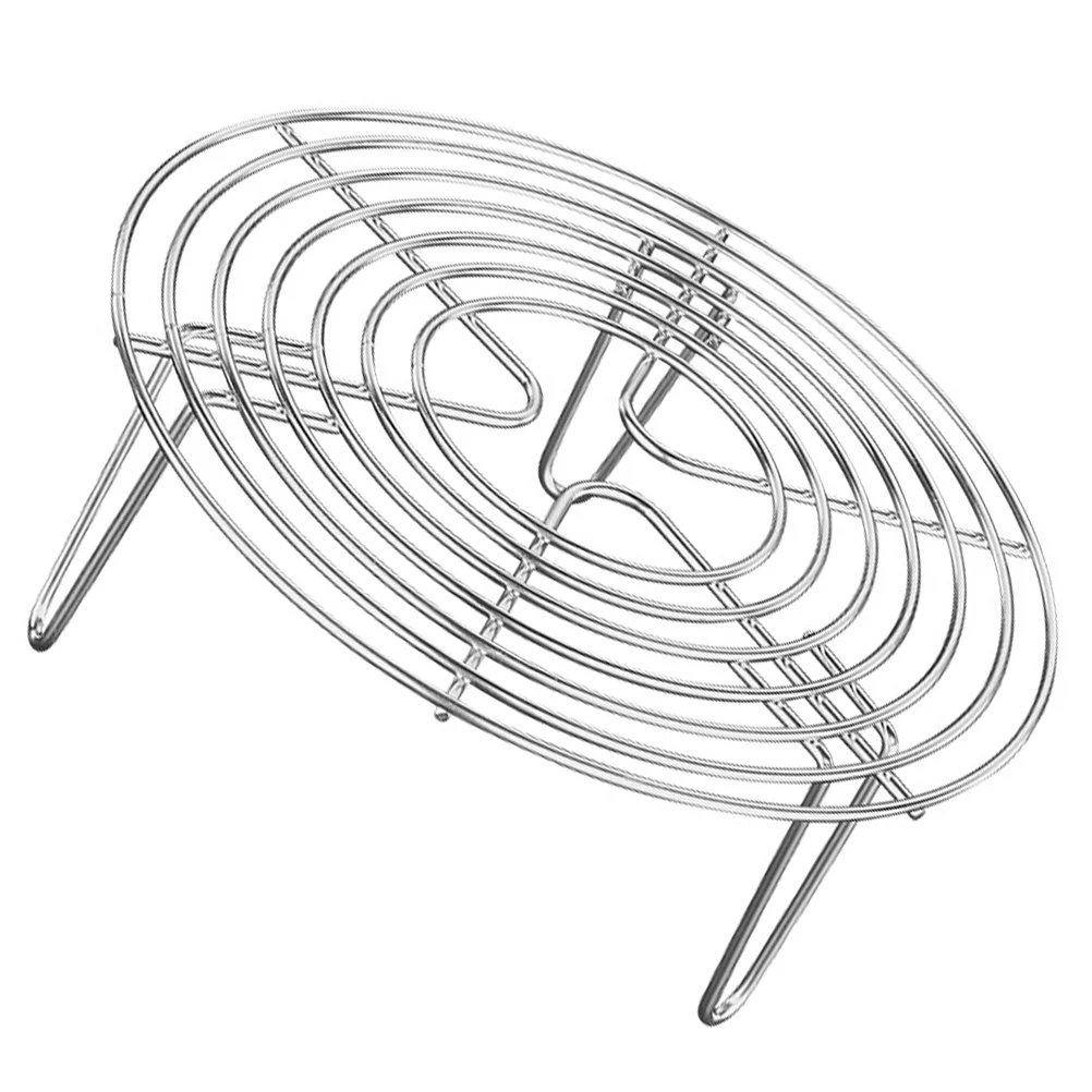 

Rack Steamersteaming Steam Stand Cooking Trivet Round Pot Steel Cooling Egg Stainless Baking Pressure Cooker Basket Canning Wire
