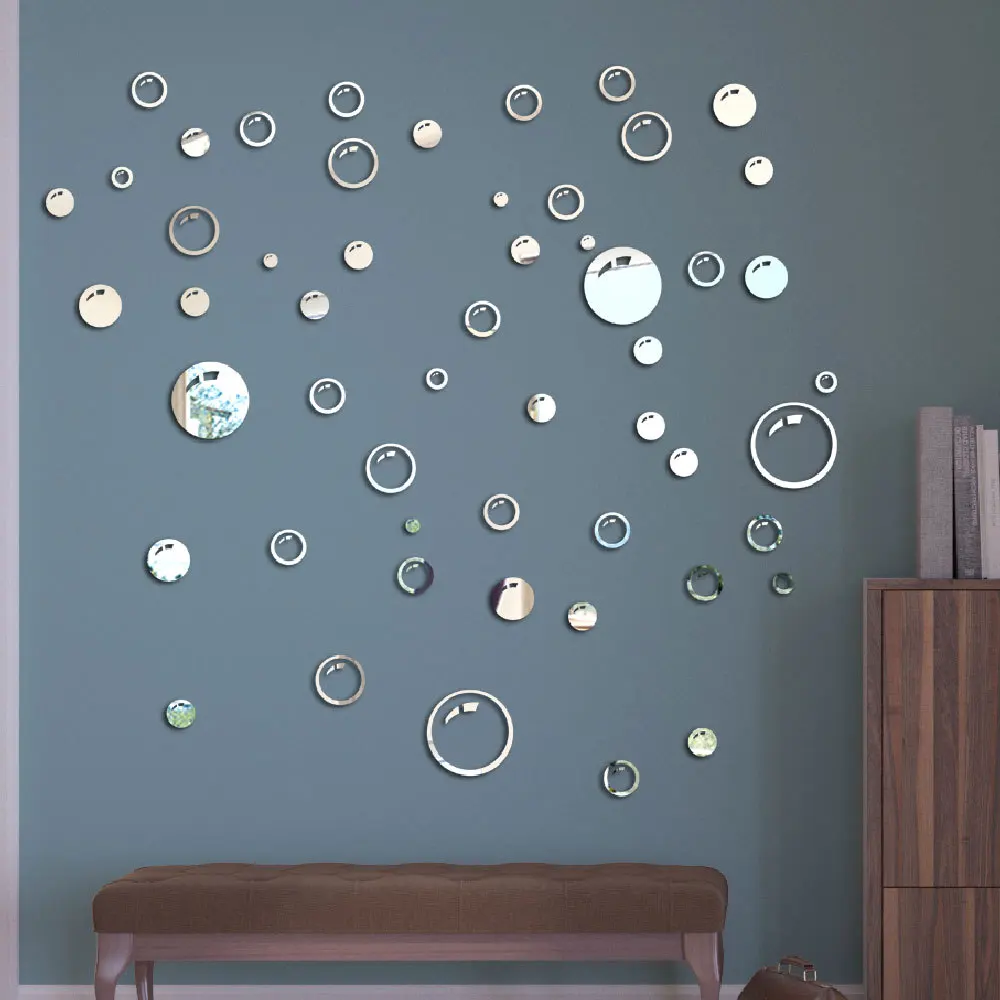 

56 шт., съемные круглые наклейки на стену