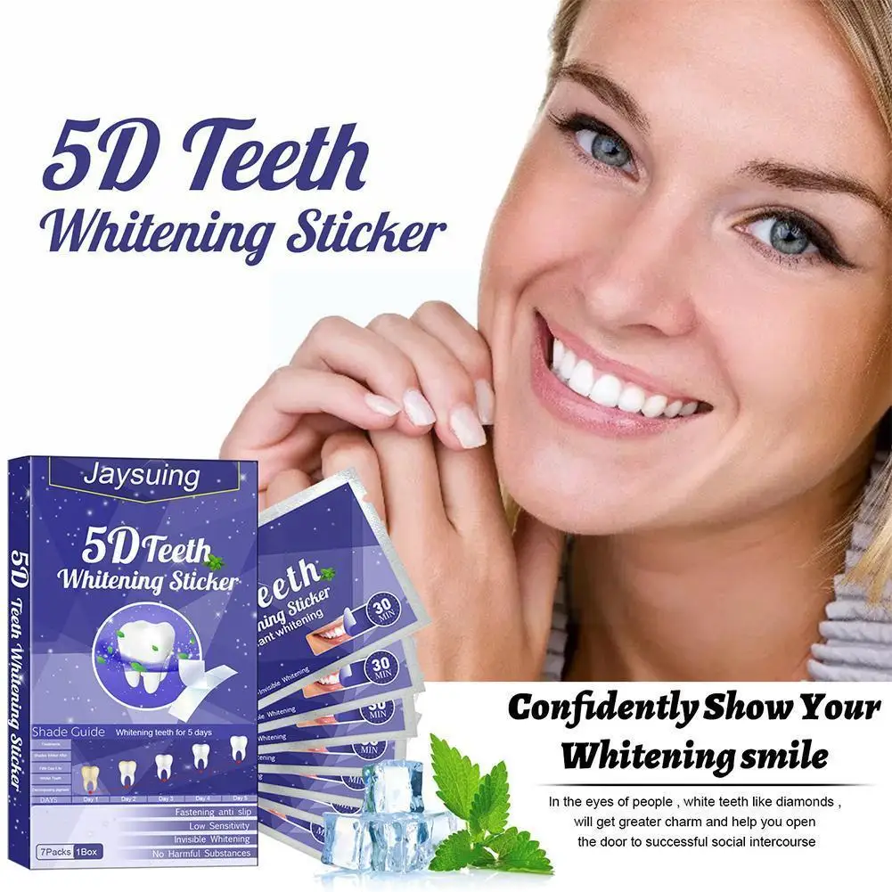 

7/14pcs Teeth Whitening Strips Tooth Bleaching Daily Teeth Whitening Strips Care Tooth Whitening Hygiene Care Use W4e3