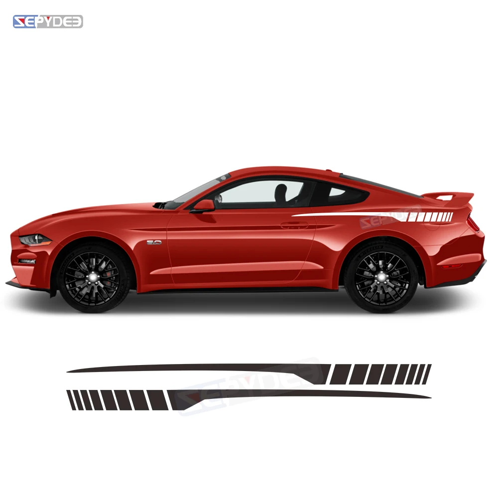 2 шт. наклейки на боковые полосы заднего крыла автомобиля украшение кузова