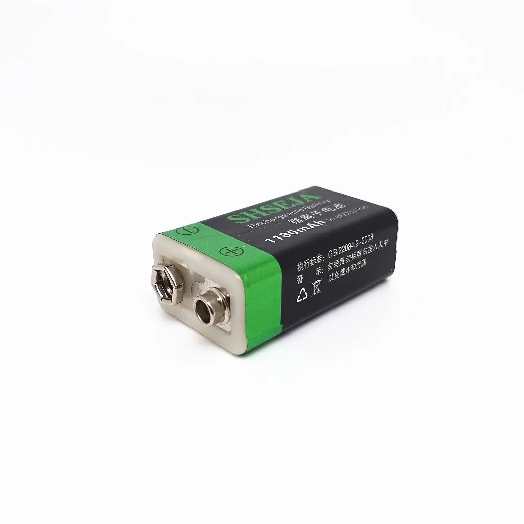 Фото USB 9V 1180mAh 9V 6F22 Литий-ионная аккумуляторная батарея №5