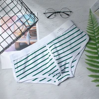 mens underwear striped boxer pants cotton breathable sexy boxer pants youth sexy low waist narrow hem pants head