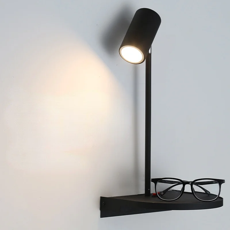 

Modern LED Wall Sconce Lights for Bedroom Bedside Rotating USB Charging Aisle Study Reading Lamp Staircase Corridor Lighting