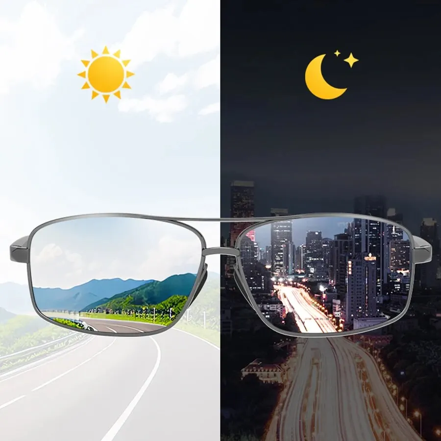 Солнцезащитные очки мужские поляризационные в оправе из алюминиево-магниевого