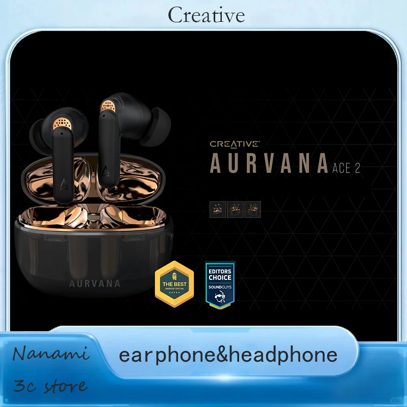 Фото Креативные беспроводные Bluetooth-наушники Aurvana Ace 2, настоящие беспроводные Bluetooth-наушники LE Audio AptX без потерь, звуковой блок XMEMS, активное шумоподавление №1