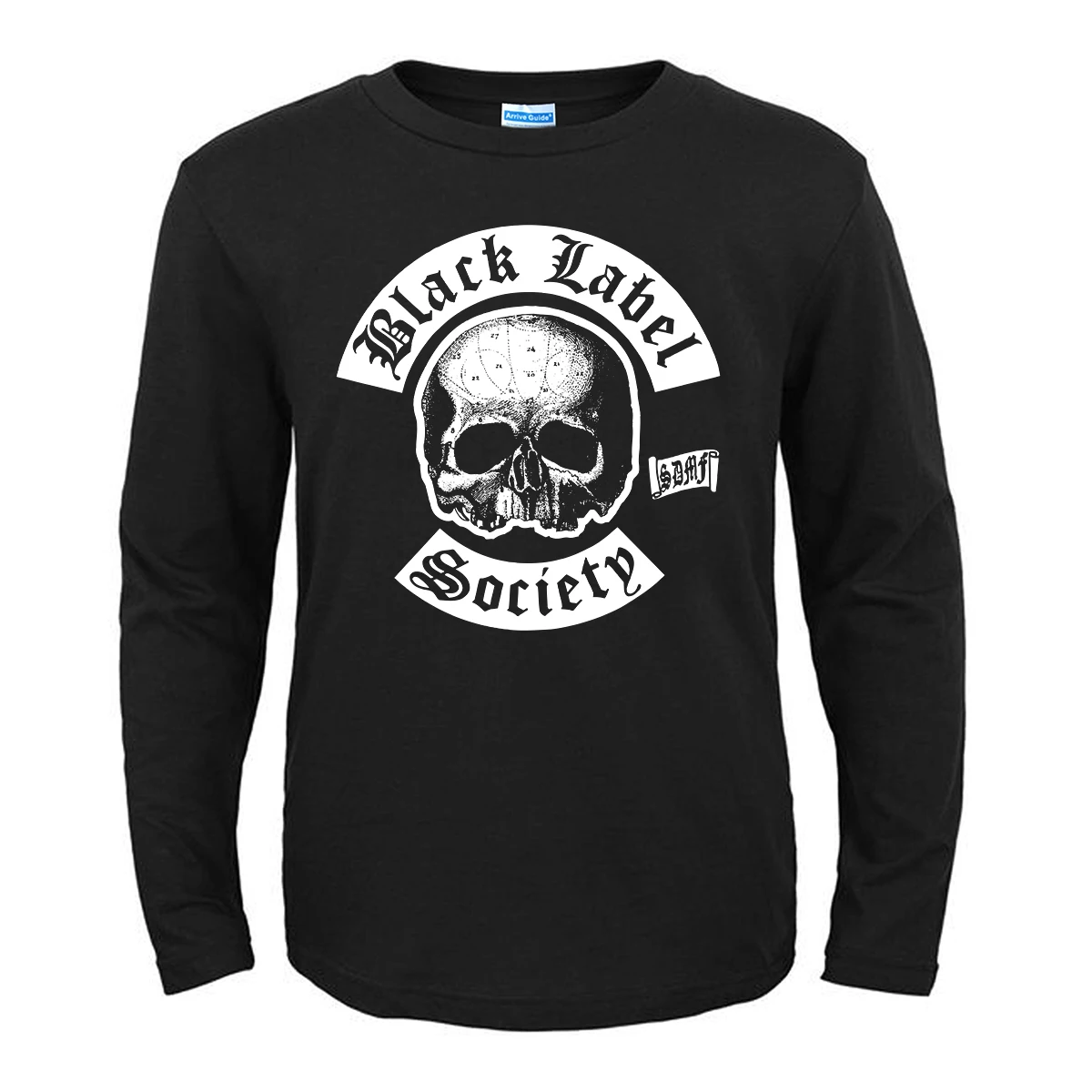 

3 Designs Black Label Society Death Rock Band Demon Skull Bone Men Women Full Long Sleeves Shirt Black Metal Tee Fitness Rocker