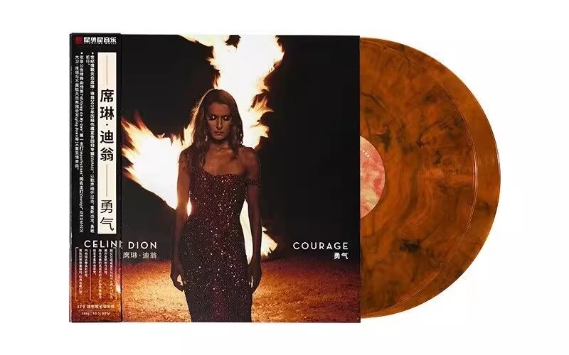 Фото Подлинный, Селин Дион, любимый, Love Song of the Century Gold Selection, Clear Crystal Glue 2LP Record, Limited Encoding Courage №3