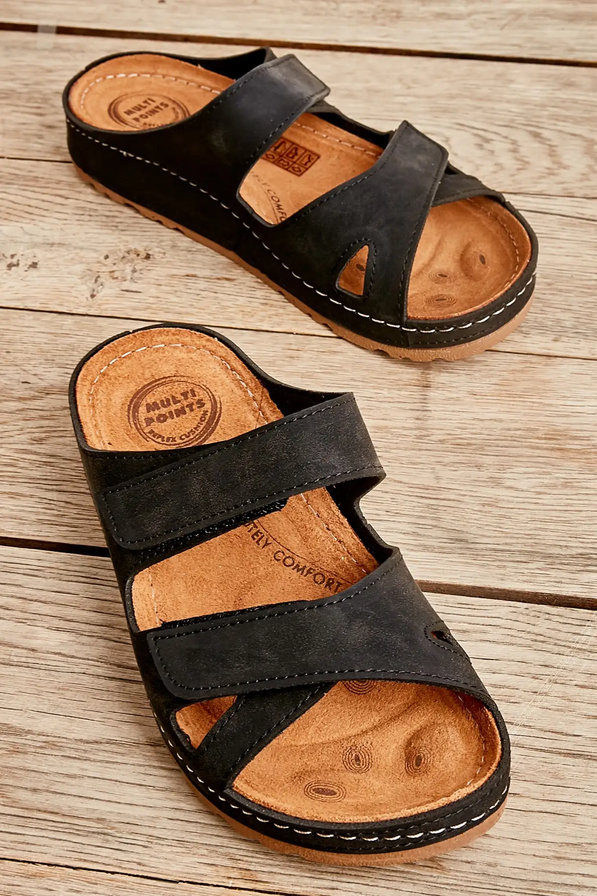 

Women Sandals Black nubuck female k Summer Indoor Outdoor Flip Flops Beach Shoe Female Slippers Platform Casual