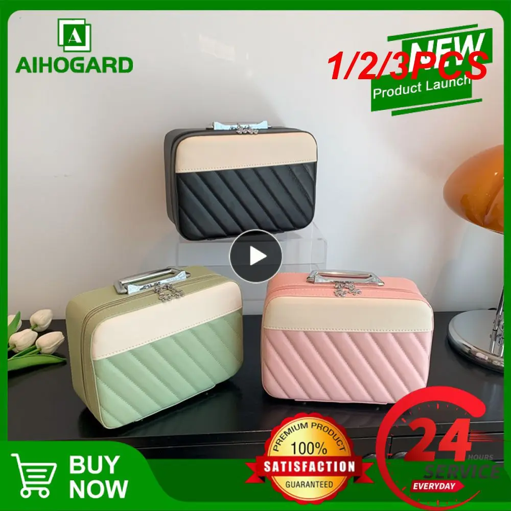 

1/2/3PCS Makeup Bag For Women Toiletries Organizer Waterproof Travel Make Up Storage Pouch Female Large Capacity Portable