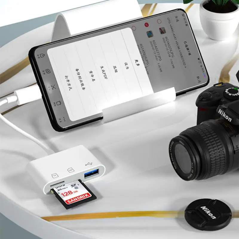 Новинка функция Три в одном подключение Type C к USB SD TF многофункциональный