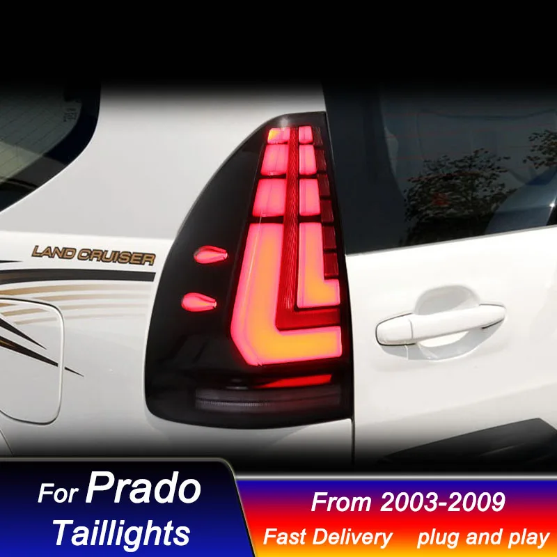 Стайлинг автомобиля Задние фонари для TOYOTA PRADO 2003-2009 в новом стиле полностью