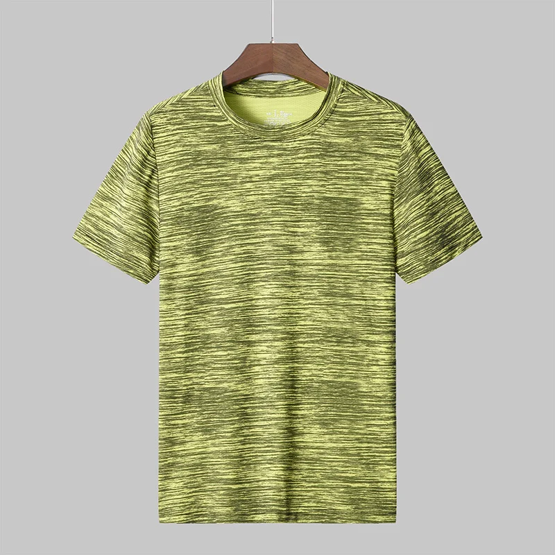 

Men's O-neck T-shirt Summer Casual Breathable Quick-drying Men Short-Sleeved Top Sweat-wicking Men's Sweatshirt Big Size M-8XL