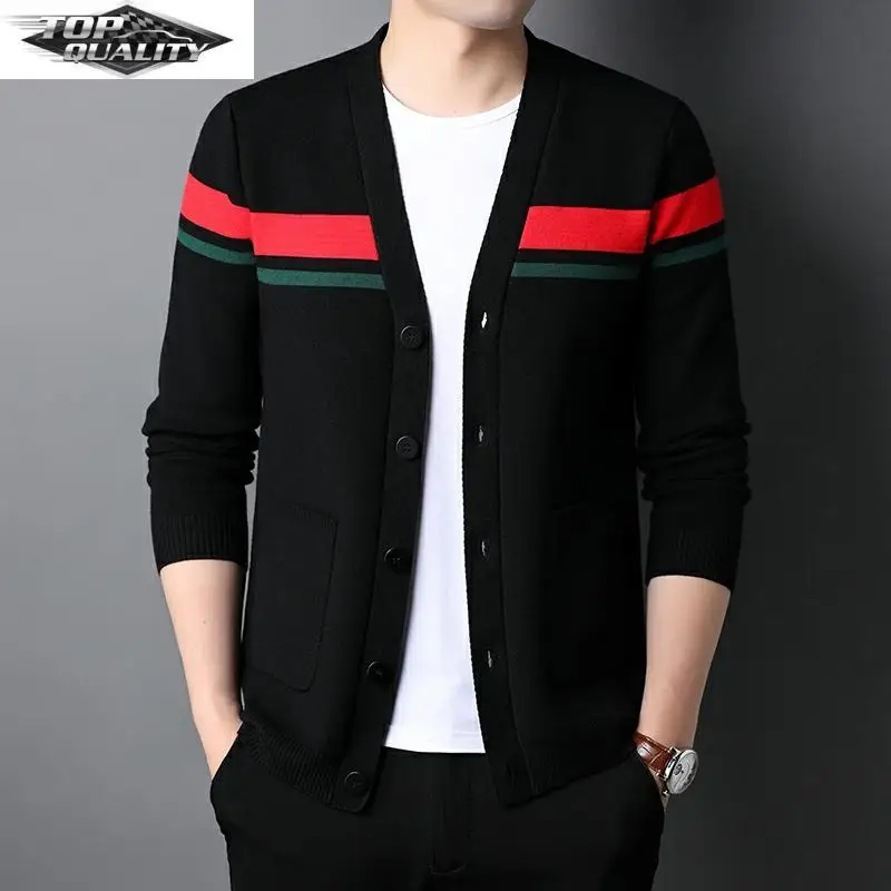 

Top Grade New Designer Brand Luxury Fashion Japanese Knitted Cardigan Sweater Casual Coats Jacket Mens Clothing 2022
