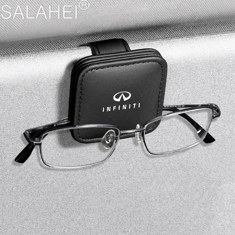 

1 Pc Car Eyeglass Sunglasses Holder Glasses Storage Card Clip For Infiniti Q50 G37 FX35 Q30 QX60 ESQ M35 FX QX70 EX35 QX30 QX50