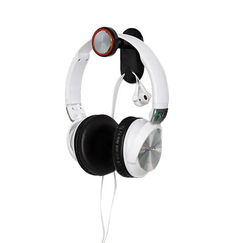 

Wall Headphone Stand Headphone Hanger Wall Mount Expandable Headset Holder With Double-Sided Adhesive Easy To Reach Black Red