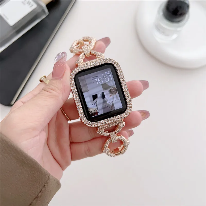 

Роскошный бриллиантовый телефон и ремешки для часов Apple iwatch S8 S7 6 5 4 3 2 1 S8ultra сменный ремешок для часов 49 мм 45 мм 44 мм 42 мм 40 38 41