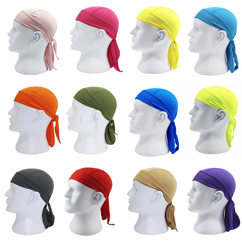 

Outdoor Cycling Quick-drying Sports Headband Headwear Durags For Men Running Riding Bandana Turban Summer Sunscreen Pirate Cap