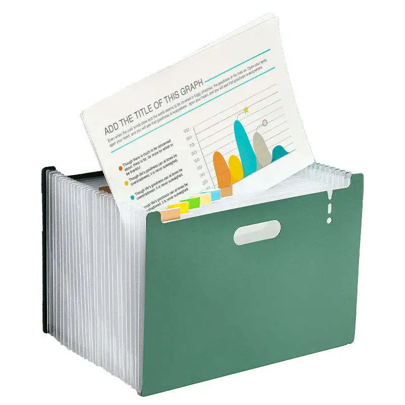 

A4 Accordion Folder Clear Index Labels Expanding Document Folder File Organizer Desk Management for Office File Cabinet