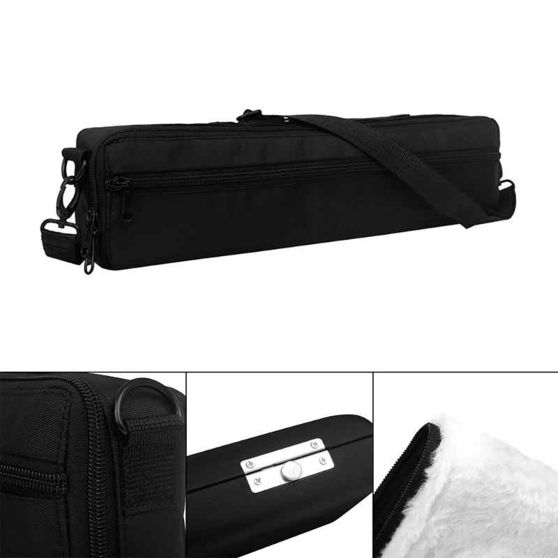 

16 Hole Flute Case Waterproof Flute Carrying Bag Universal Oxford Cloth Box Wind Instrument Storage Bag Durable