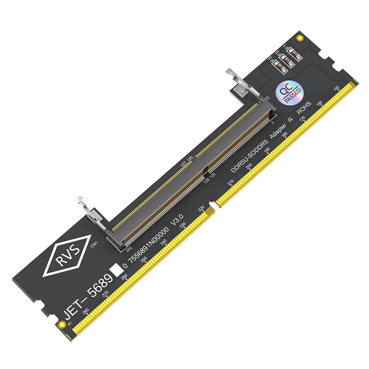 Фото Адаптер-тестер памяти DT1461: DDR5 RAM для ноутбуков на SO DDR5 U-DIMM для настольных ПК, конвертер SO DDR5 в DDR5 U-DIMM №2